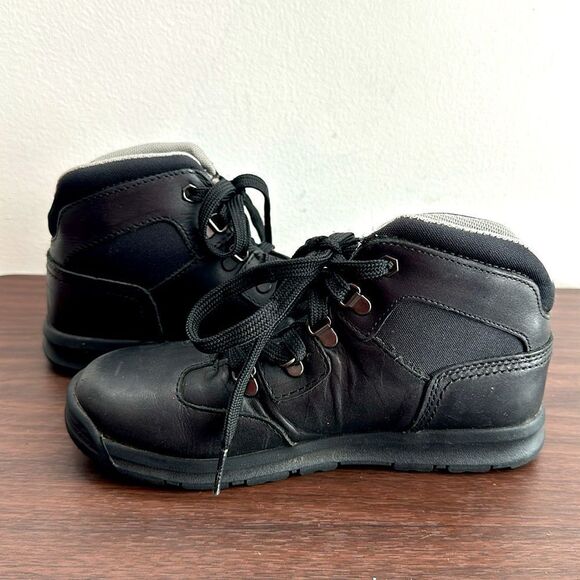 Timberland Earthkeepers Black Leather Boots Sz 1.5 - Picture 2 of 7